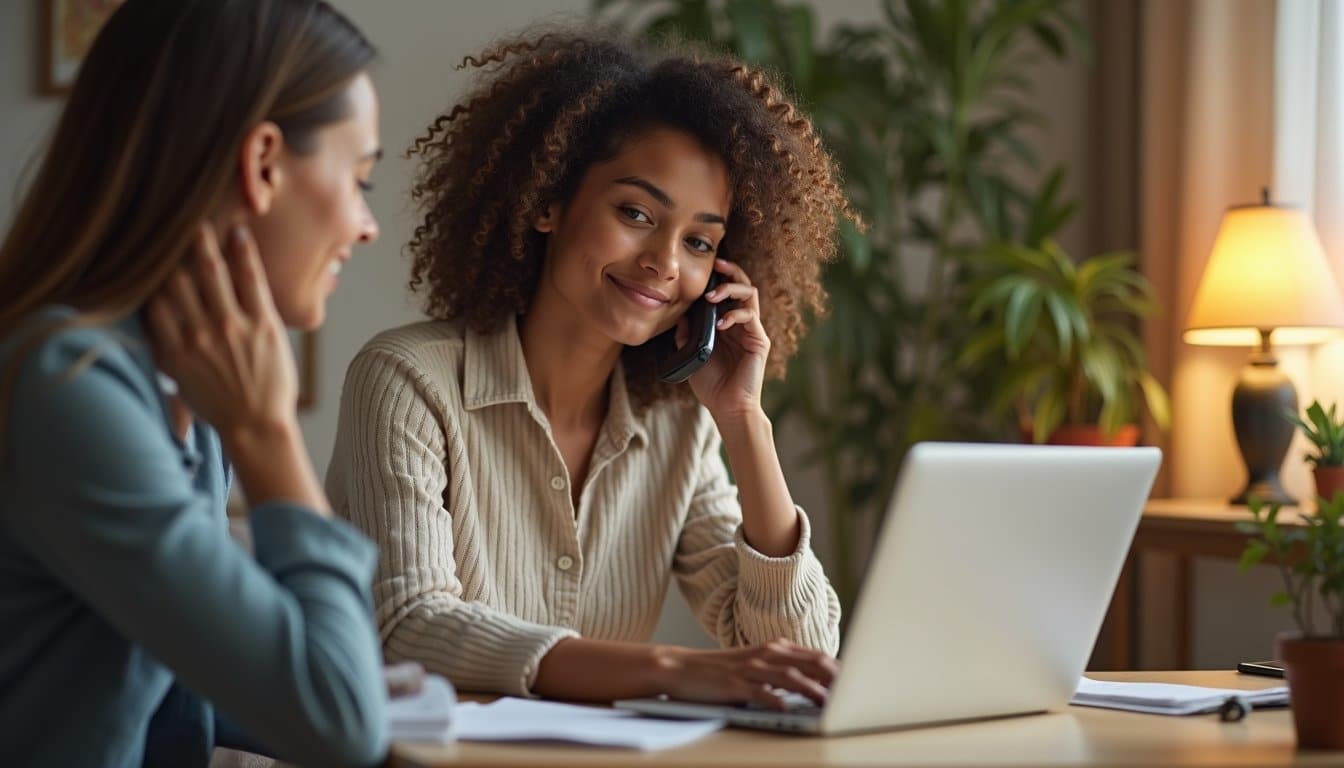 Addiction resource advisor guiding a caller toward recovery